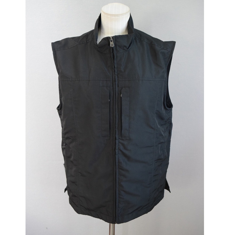 SCOTTeVEST Utility Travel Vest Medium Black Multi-Pocket Techwear Mens